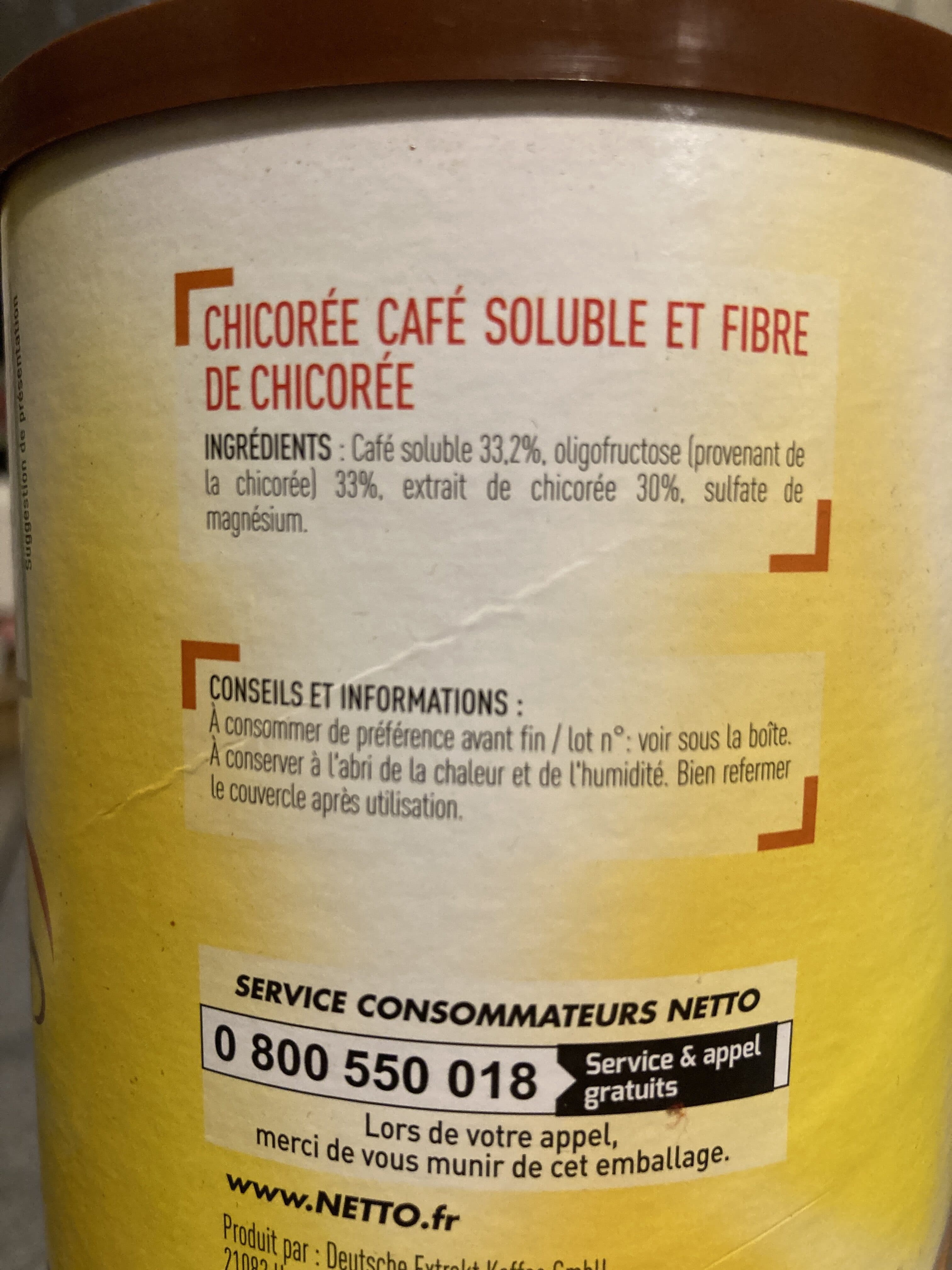 Netto Chicorée café soluble - 250g packshot