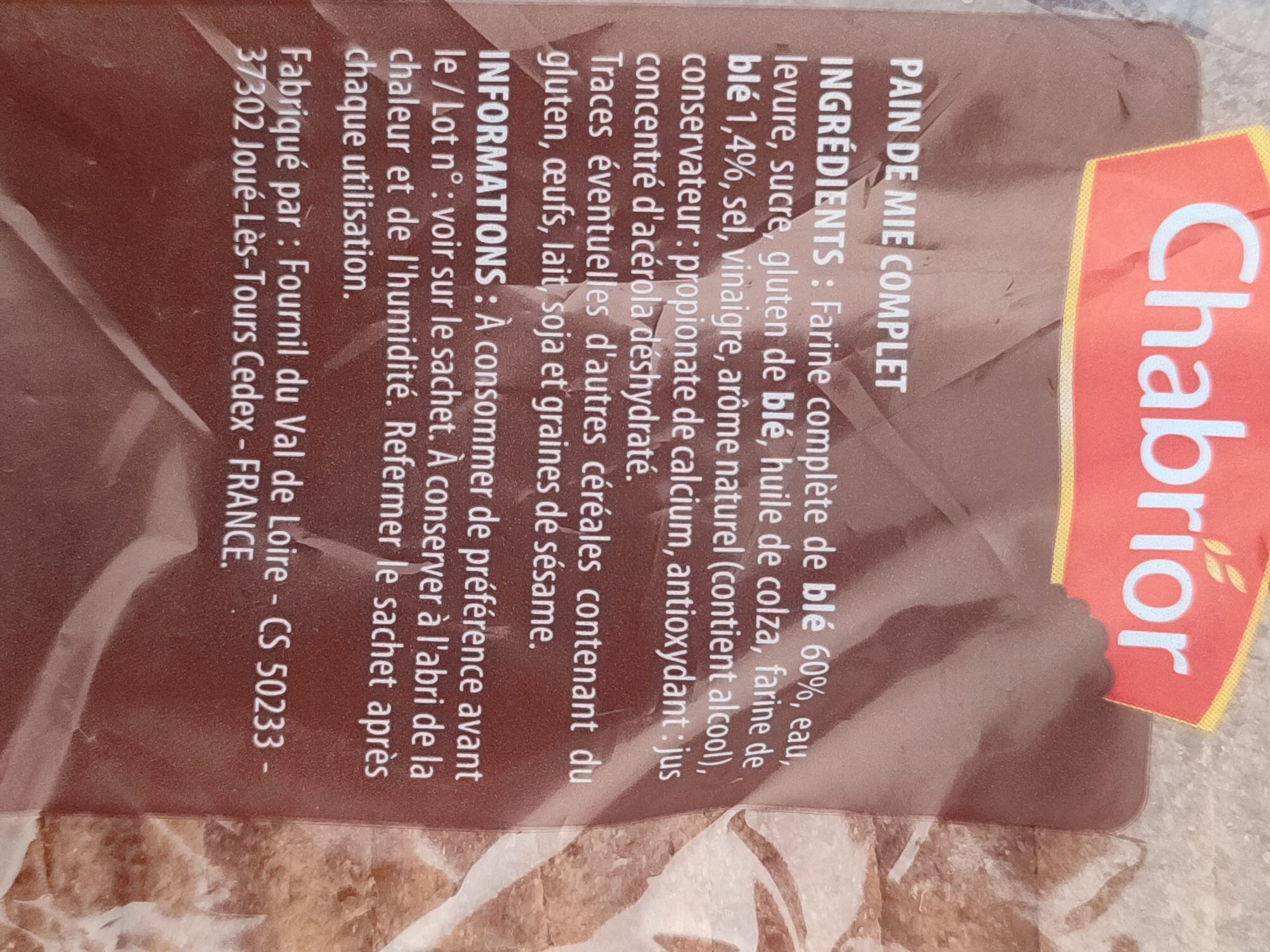 Chabrior pain de mie packshot