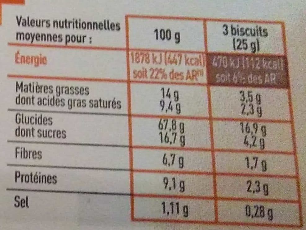 Netto Petit Beurre Complet / Riche en fibres / au blé complet packshot