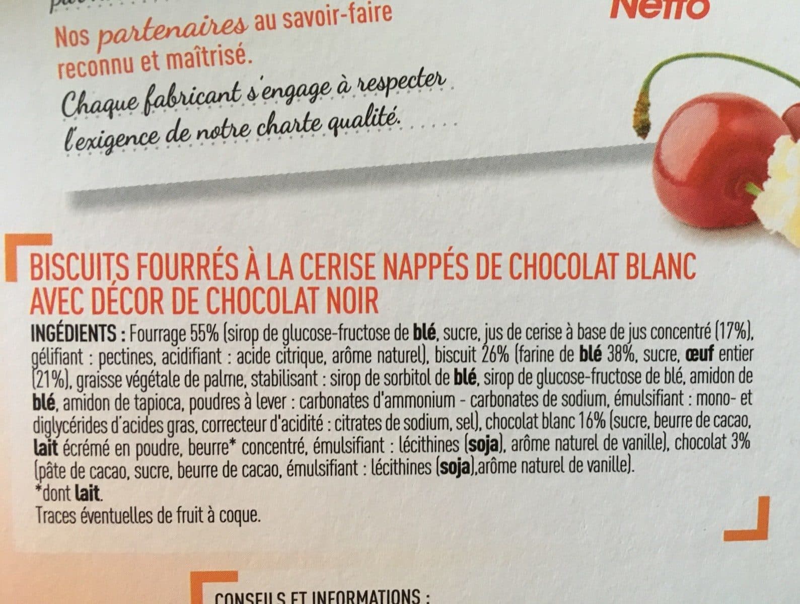 Netto Génoise cerise packshot