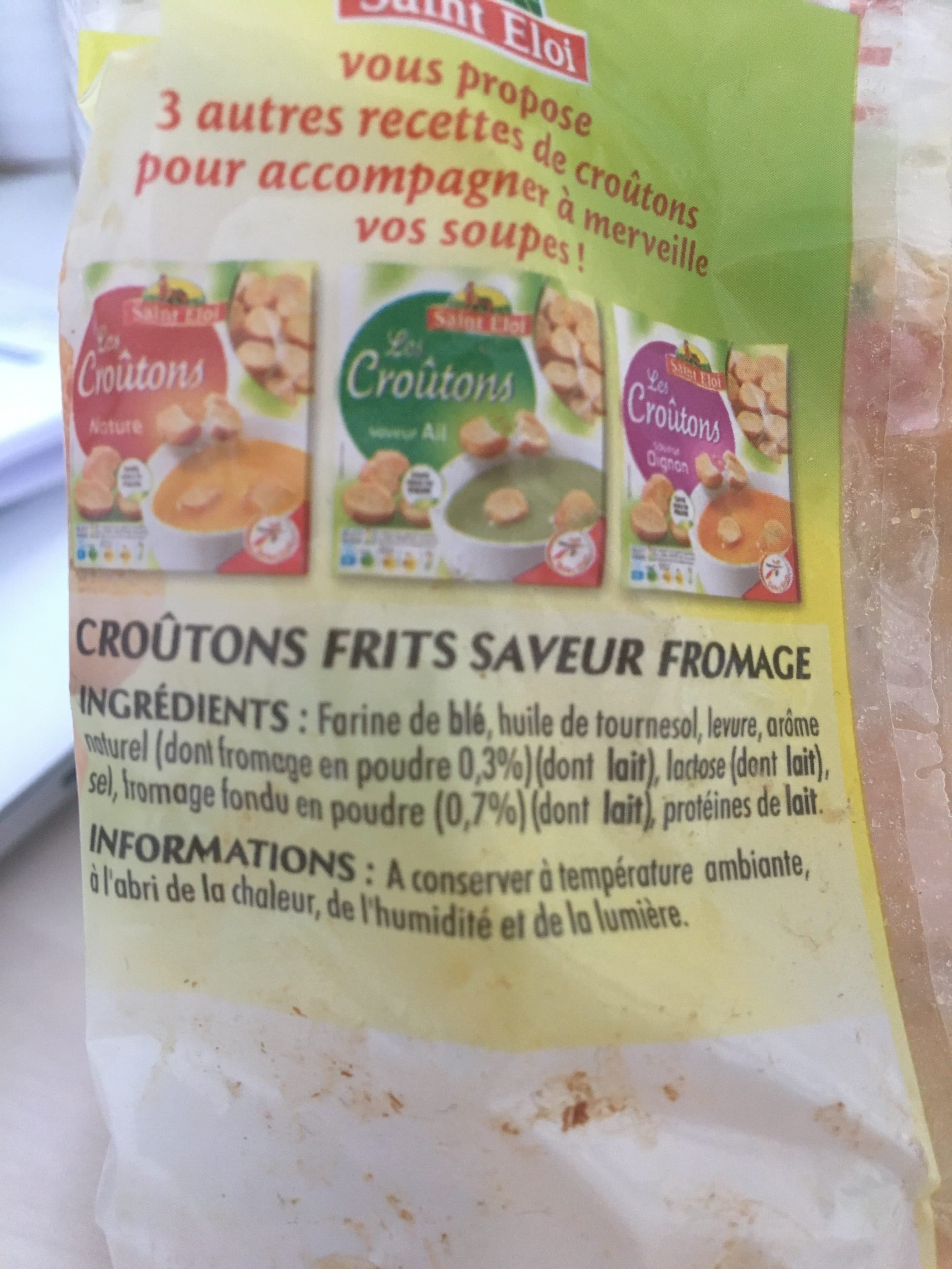 Saint eloi Croutons soupe saveur Fromage 90g packshot