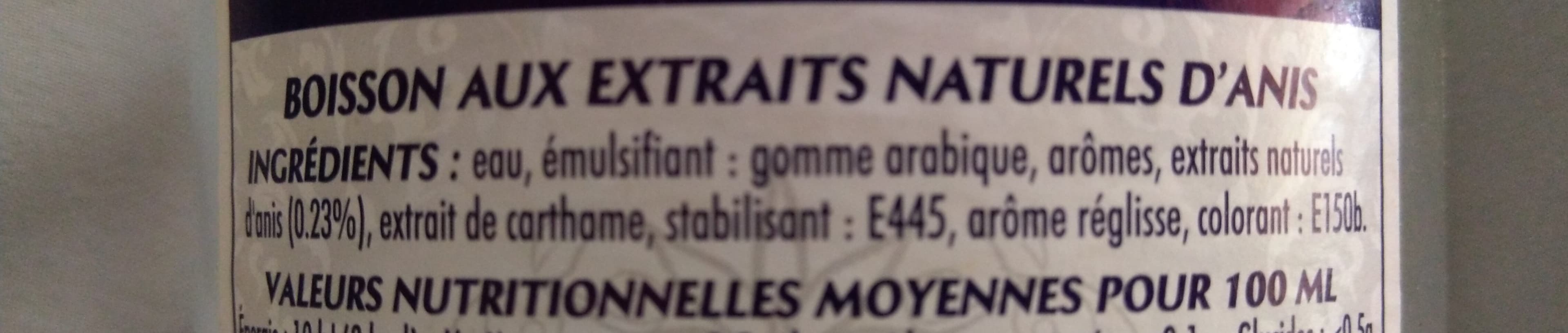 Pastouret Anise sans alcool 1l packshot