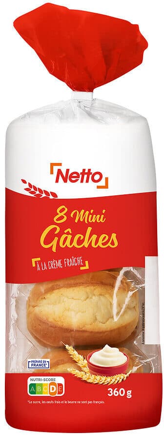 Netto Mini gâches pur beurre *8 360g packshot