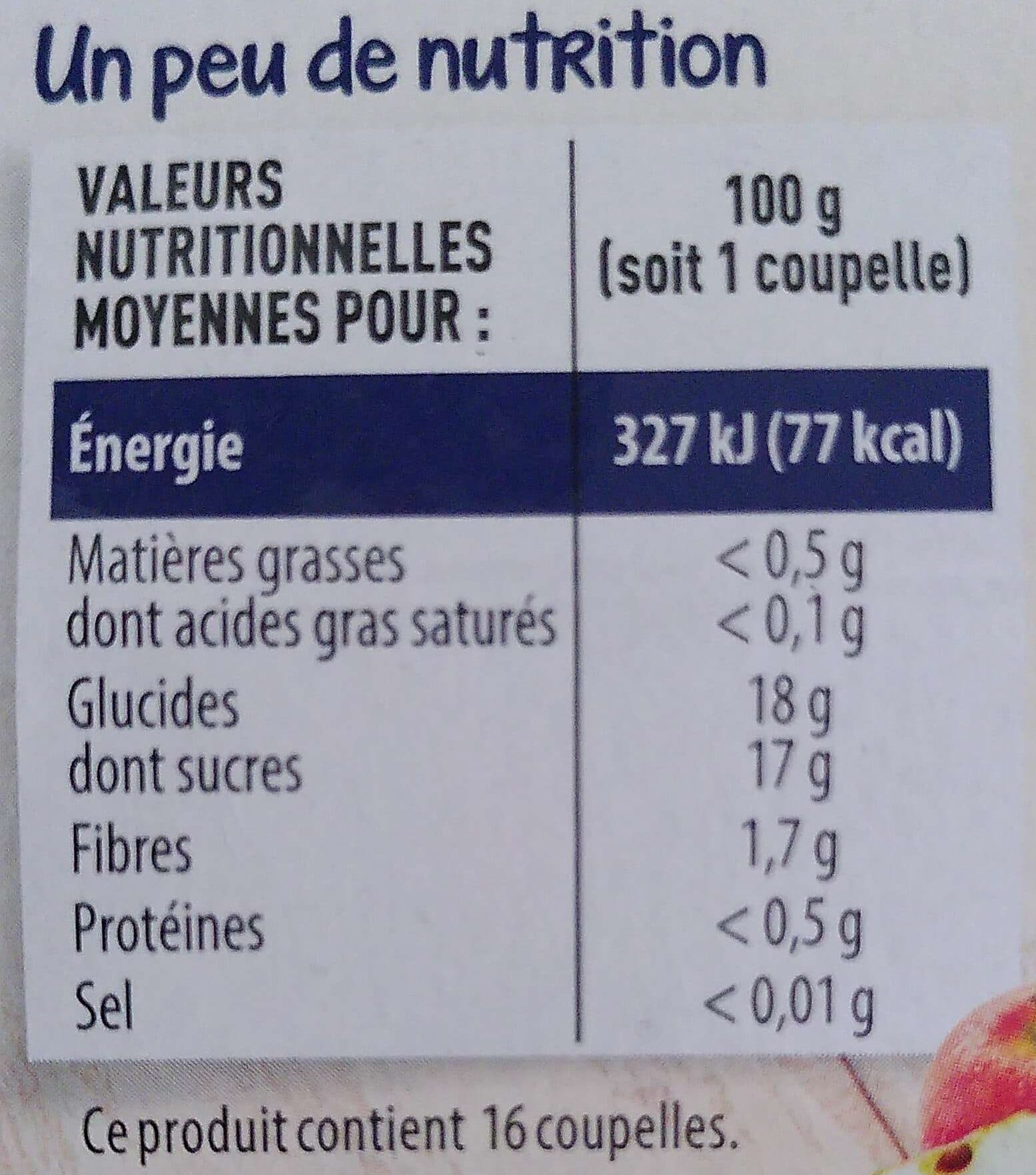 Paquito Dessert de fruits pomme 16x100g packshot