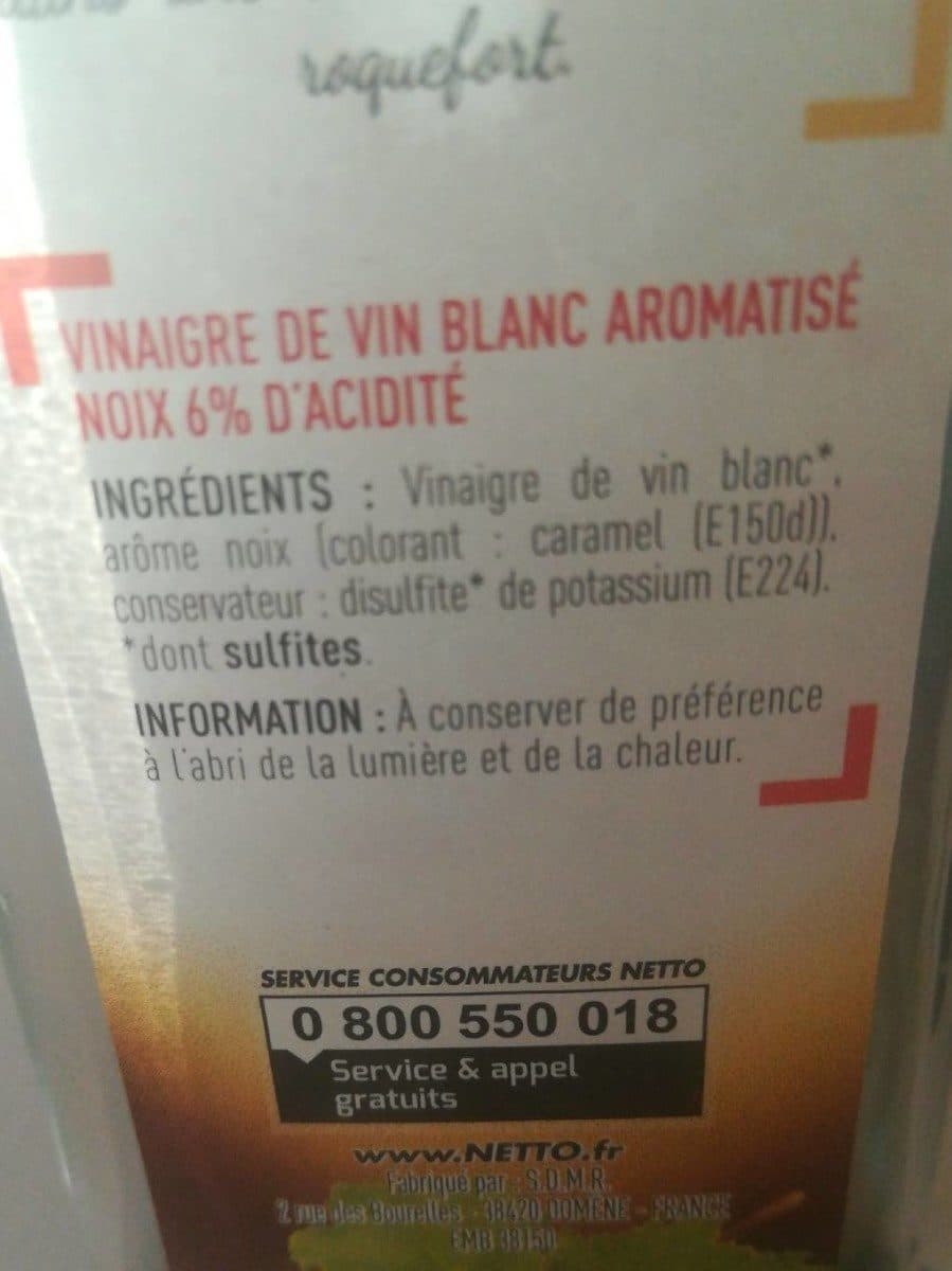 Netto Vinaigre vin blanc aromatisé noix packshot