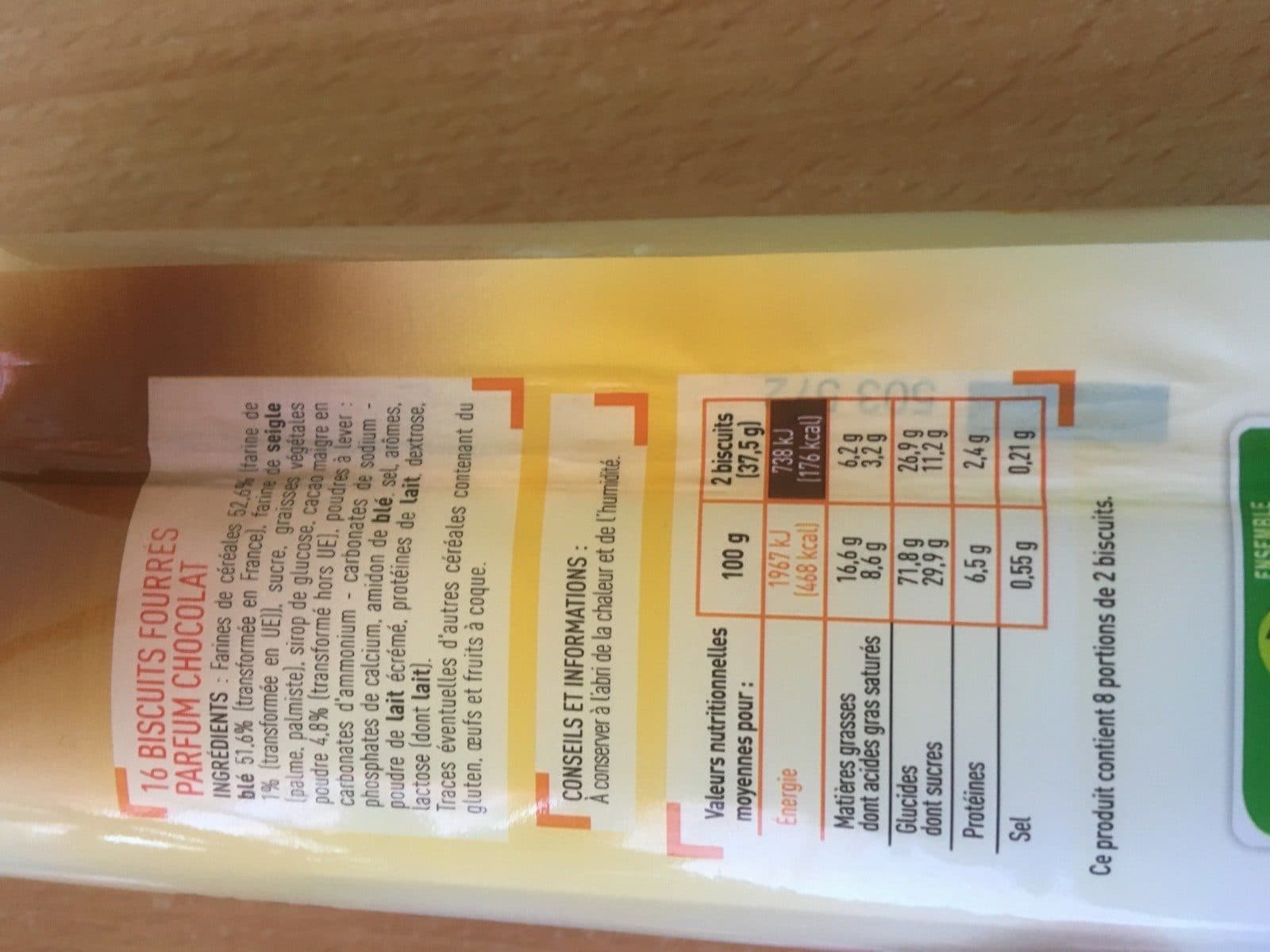 Netto 16 Fourrés carrés chocolat 295g packshot