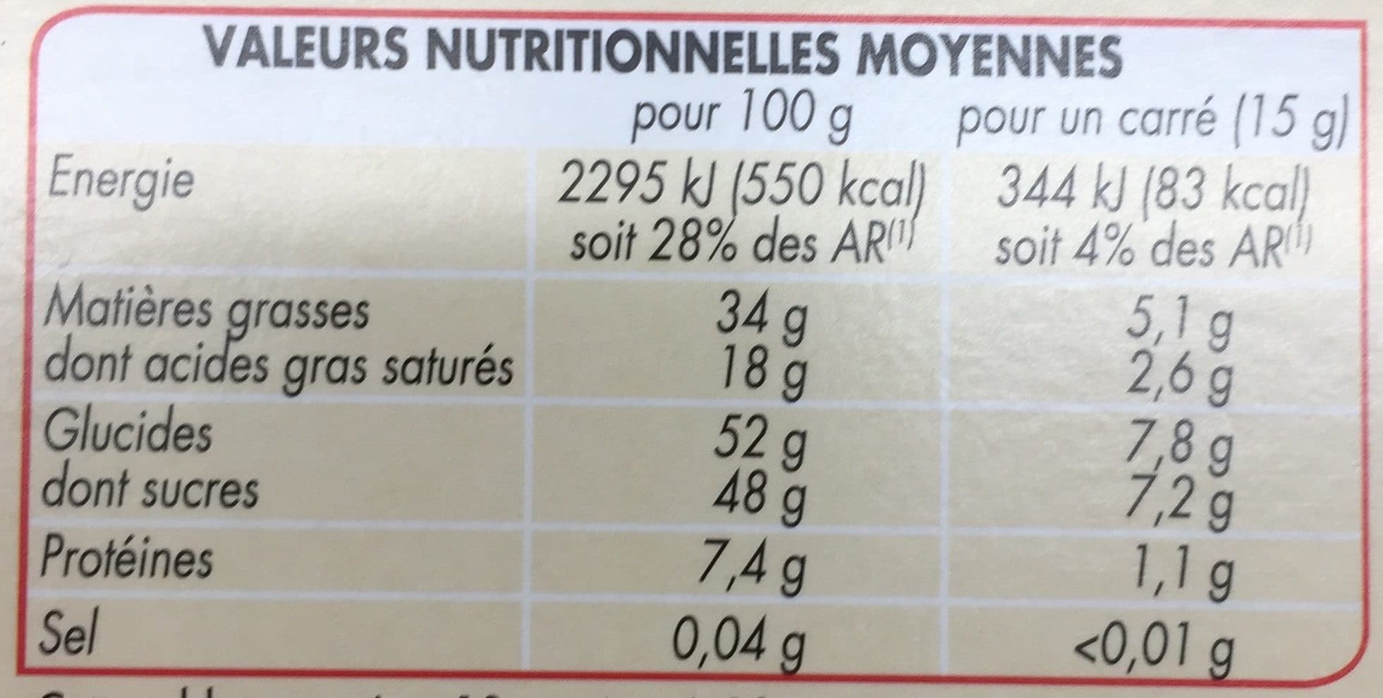 Netto Tablette fourrée chocolat noir praliné - 150g packshot