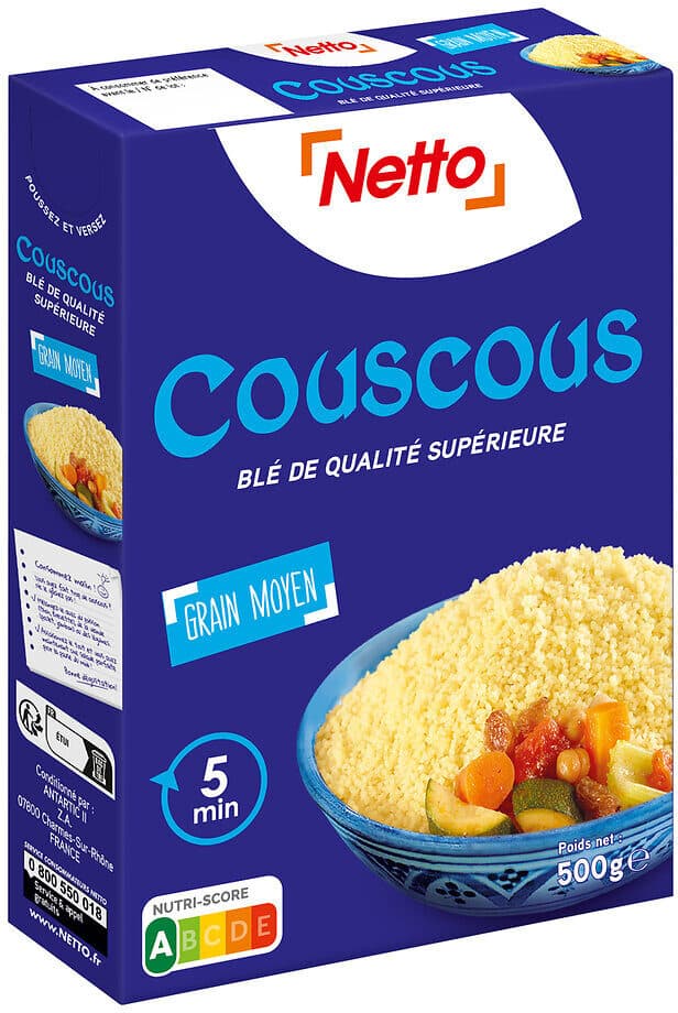 Netto NETTO Couscous moyen étui 500 gr packshot