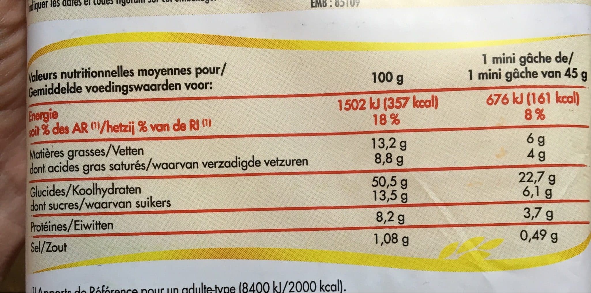 Chabrior Mini gâches pur beurre *8 360g packshot
