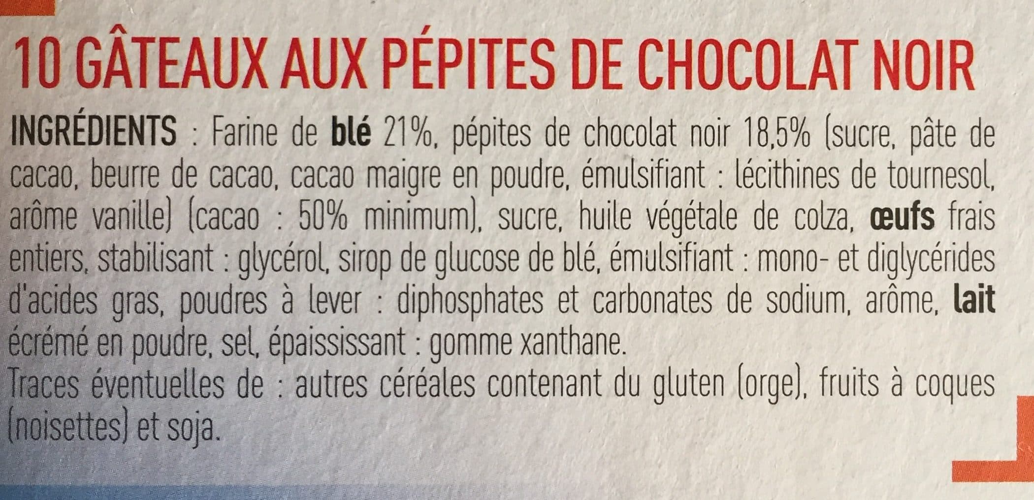 Netto Snack Pépit' - aux pépites de chocolat x10 packshot