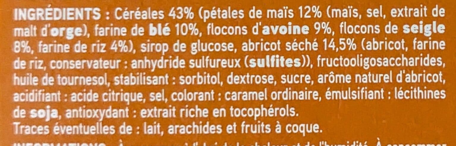 Netto Barres céréalières à l'abricot x6 - 125 g packshot
