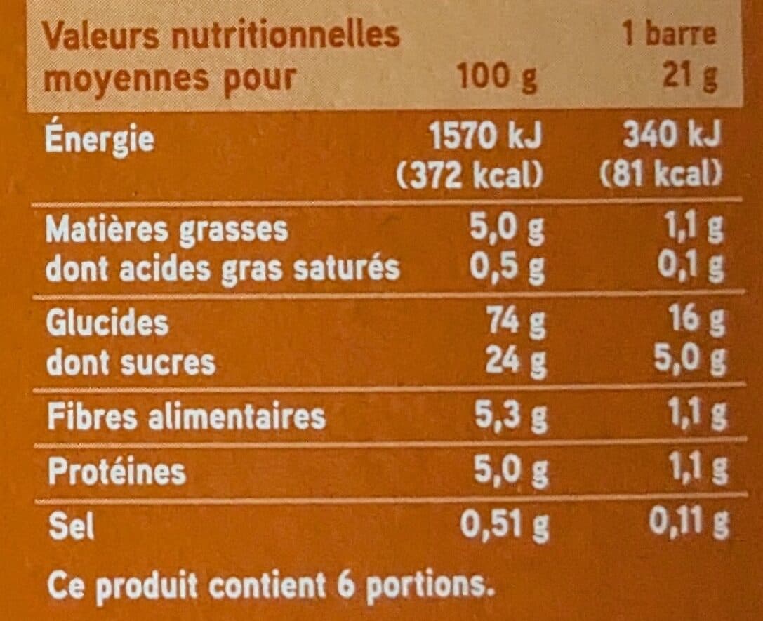 Netto Barres céréalières à l'abricot x6 - 125 g packshot