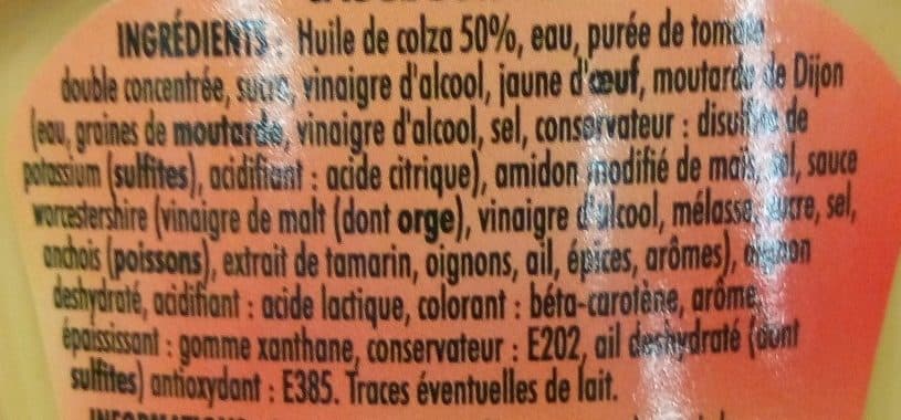 Bouton d'or Sauce burger 350g packshot