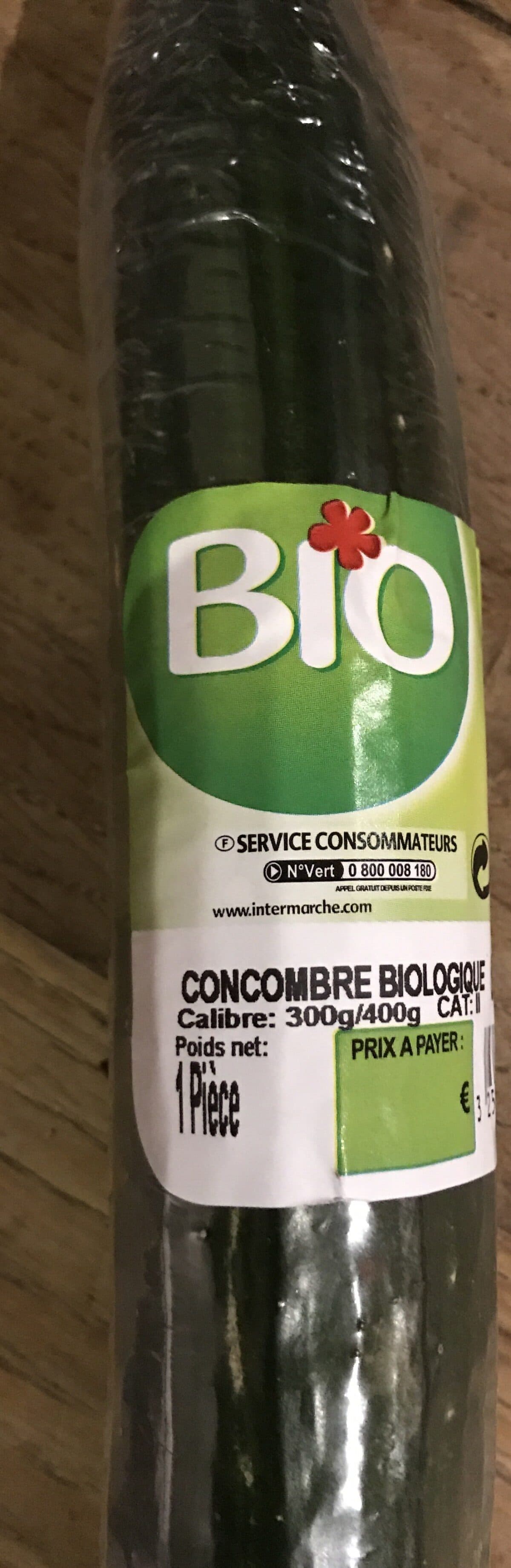 Mon Marché Plaisir Concombre x1, La Pièce De 300 gr packshot