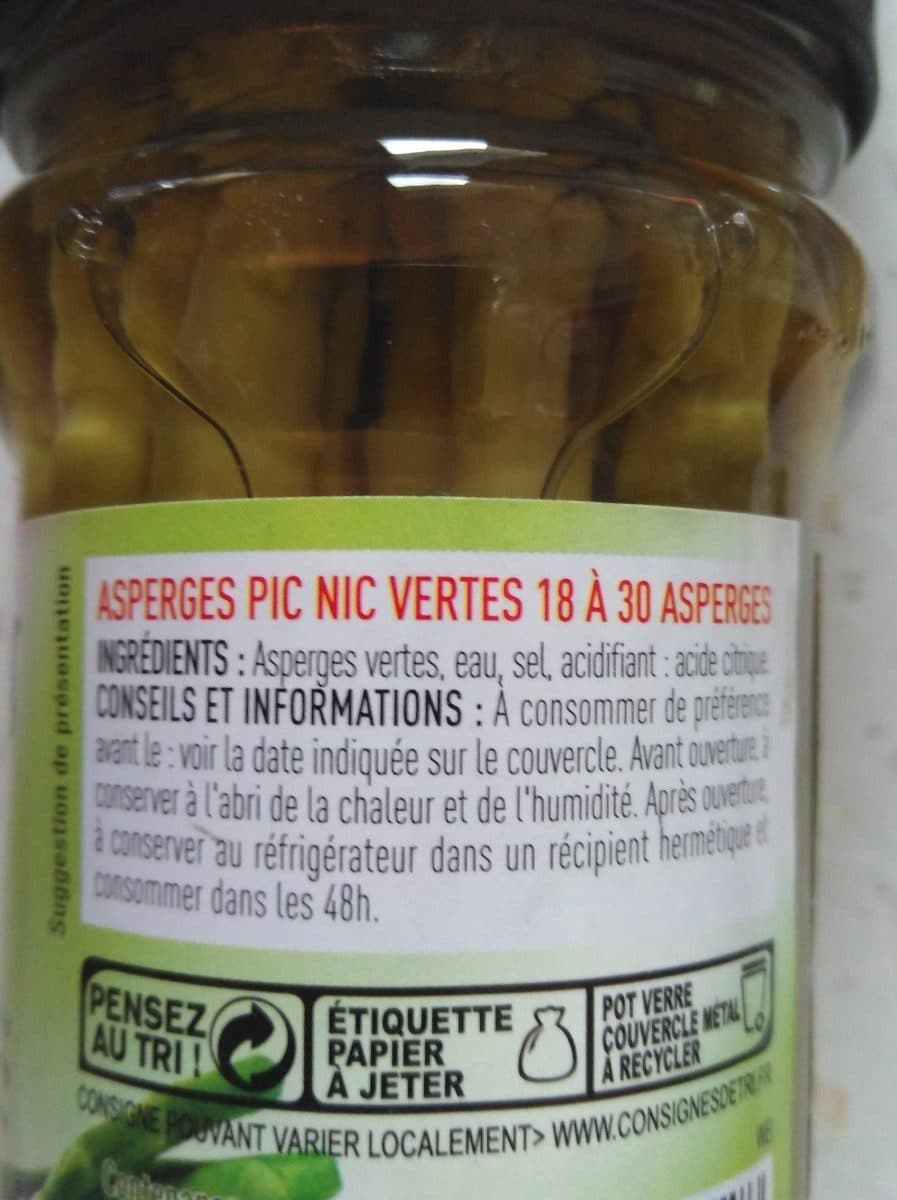 Netto Asperges pic nic vertes 212ml packshot