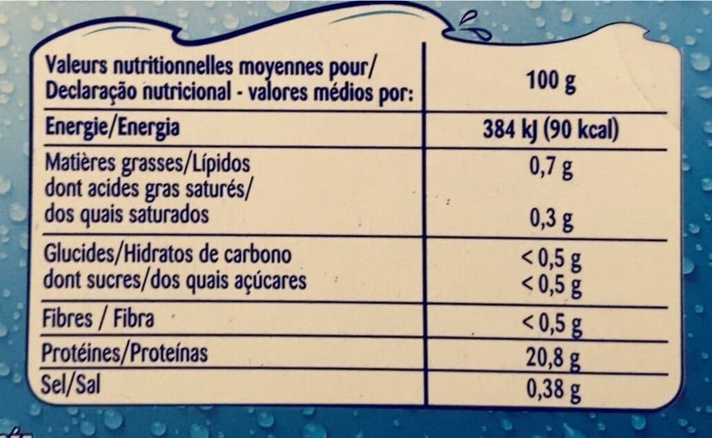 Odyssee Gambas entieres crues packshot