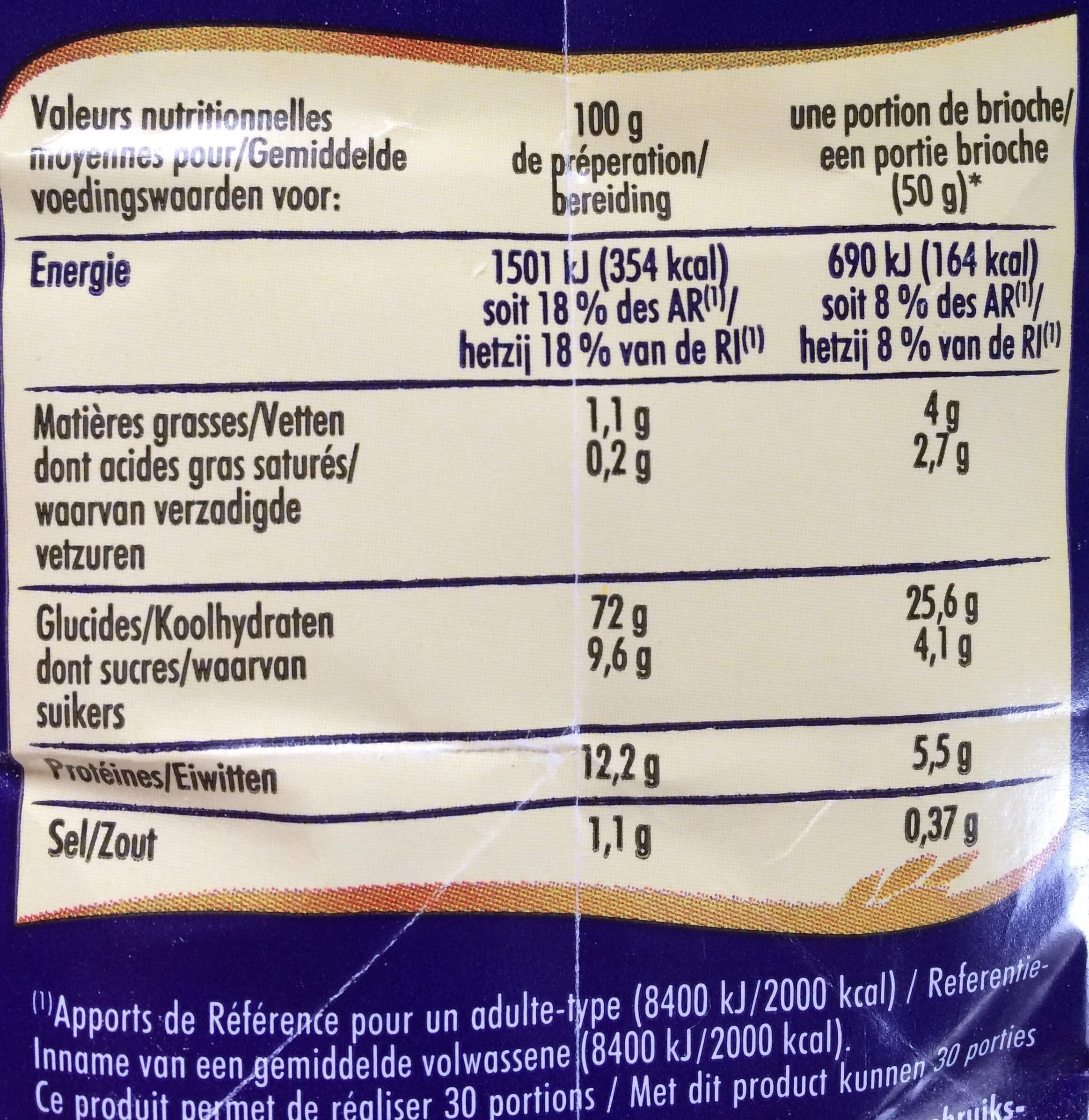 Chabrior Préparation pour brioche 1kg packshot