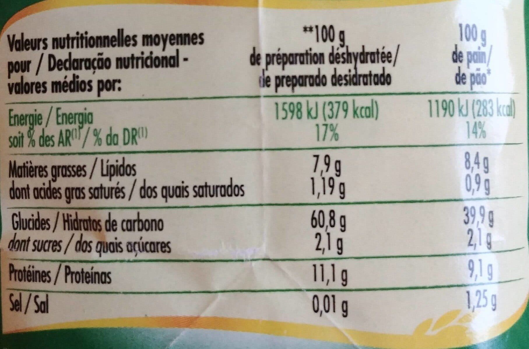 Chabrior Préparation pour pain aux céréales 1kg packshot