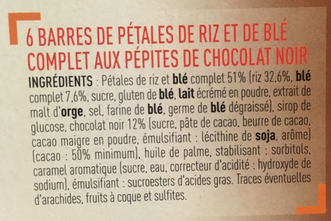 Netto Barres de céréales chocolat noir (CT Spécial K) x6 packshot