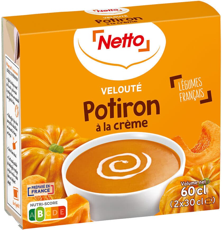 Netto Veloute potiron et creme 2x30cl packshot