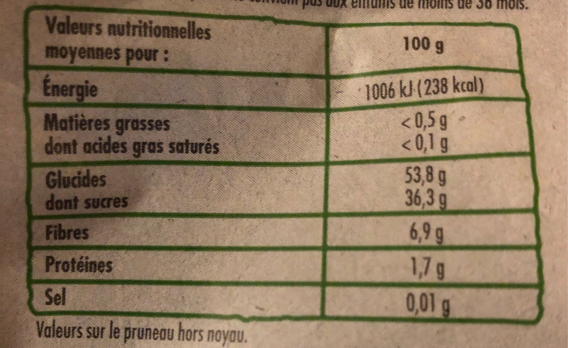 Paquito PRUNEAUX AG 44/55 et 33/44 BIO 250g packshot