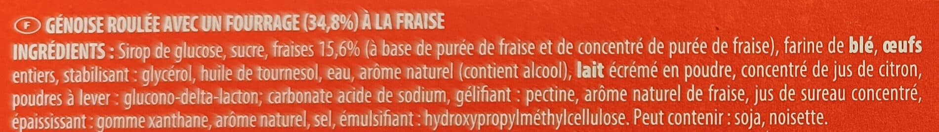 Chabrior Mini roulés à la fraise x6 packshot