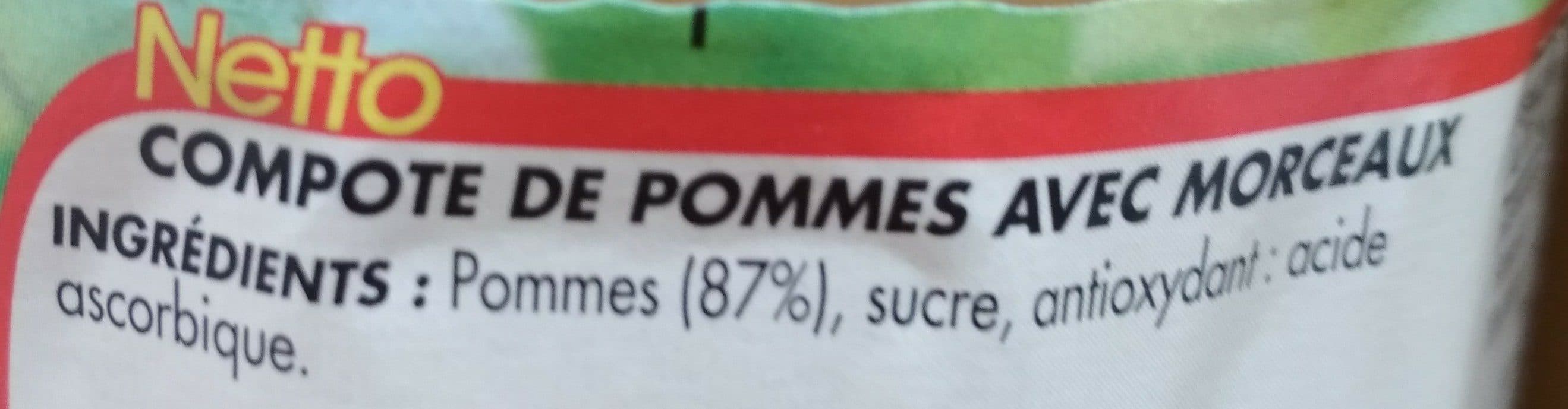 Netto BOCAL DESSERT de pommes avec morceaux packshot