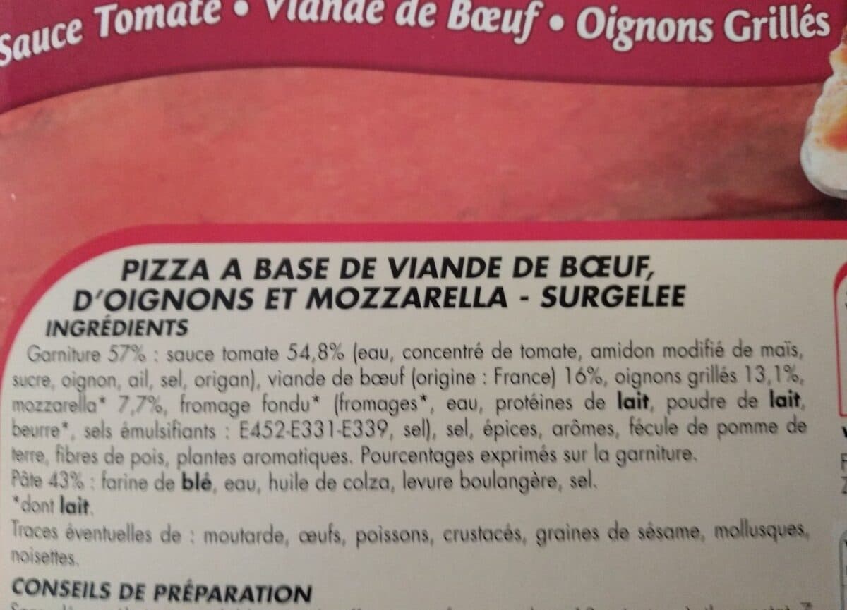 Netto Pizza Di Pierra Bolognaise surgelée 400g packshot