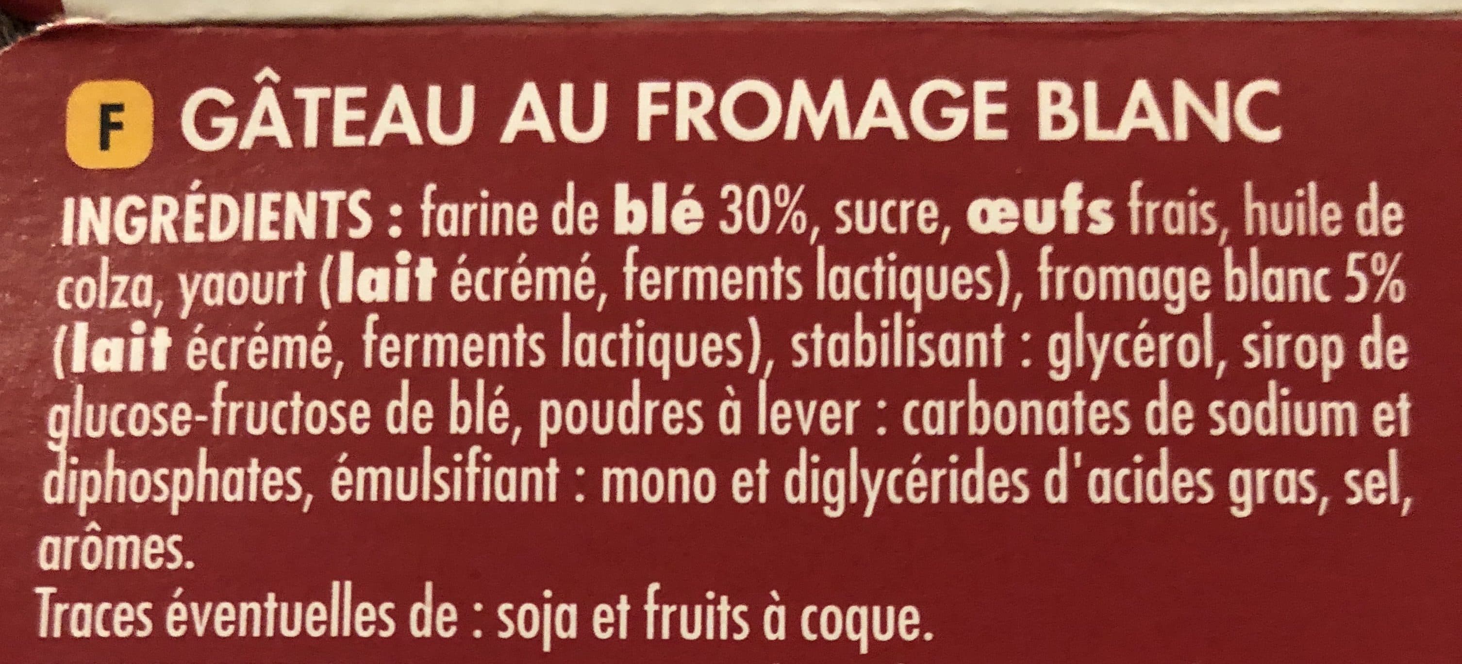 Chabrior Gâteau au Fromage Blanc packshot
