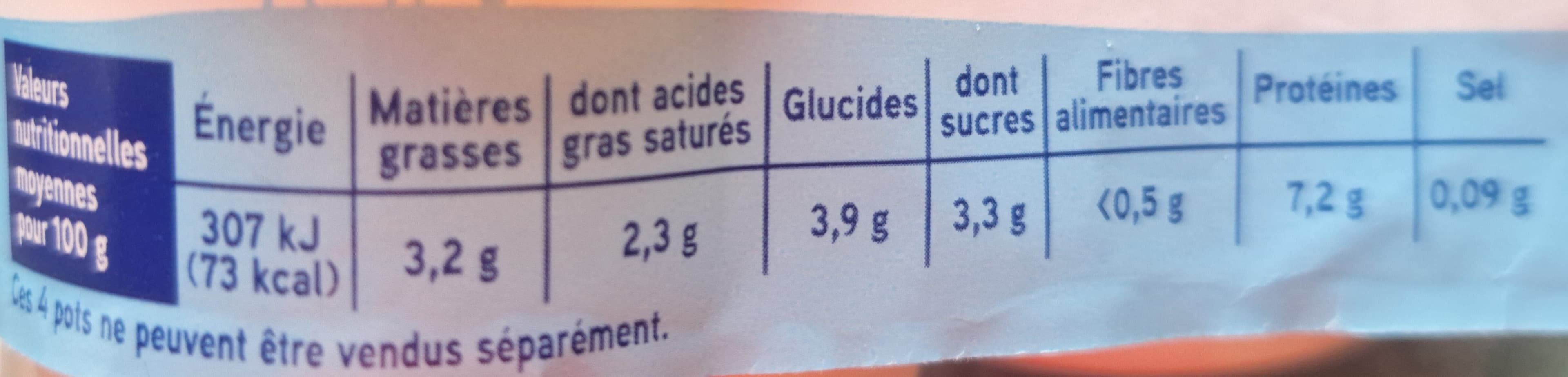 Netto Fromage frais nature 3,2% 4x100g packshot