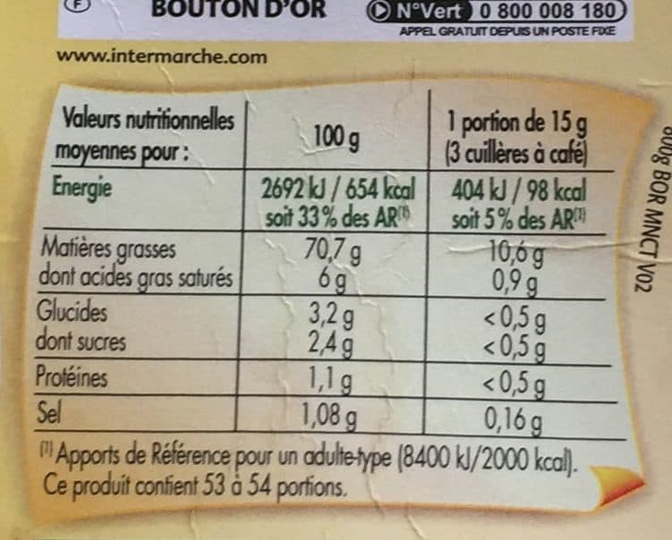Bouton d'or Mayonnaise 710 g packshot