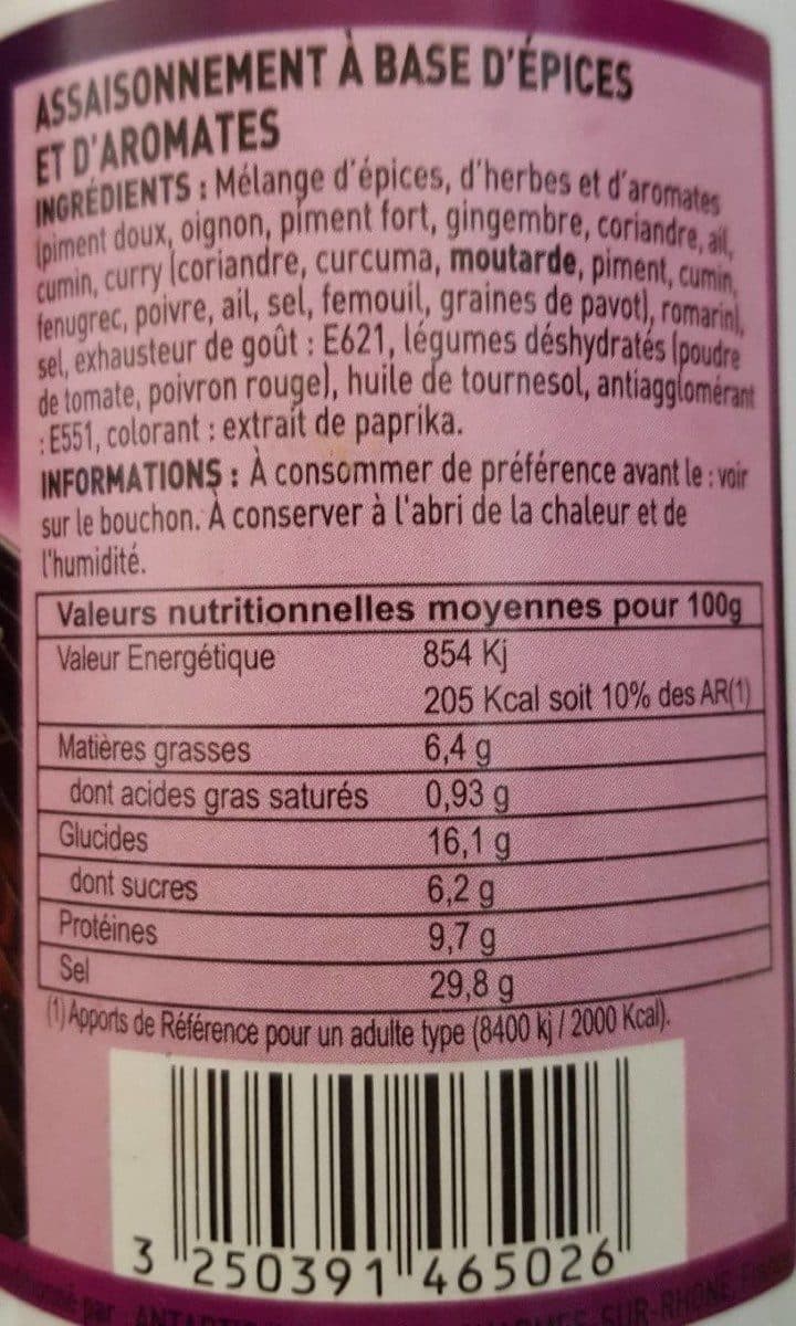 Cigalou Epices barbecue tex mex packshot