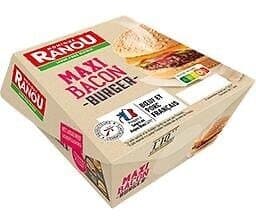 Les Mousquetaires Bacon Burger - MR - 195g packshot