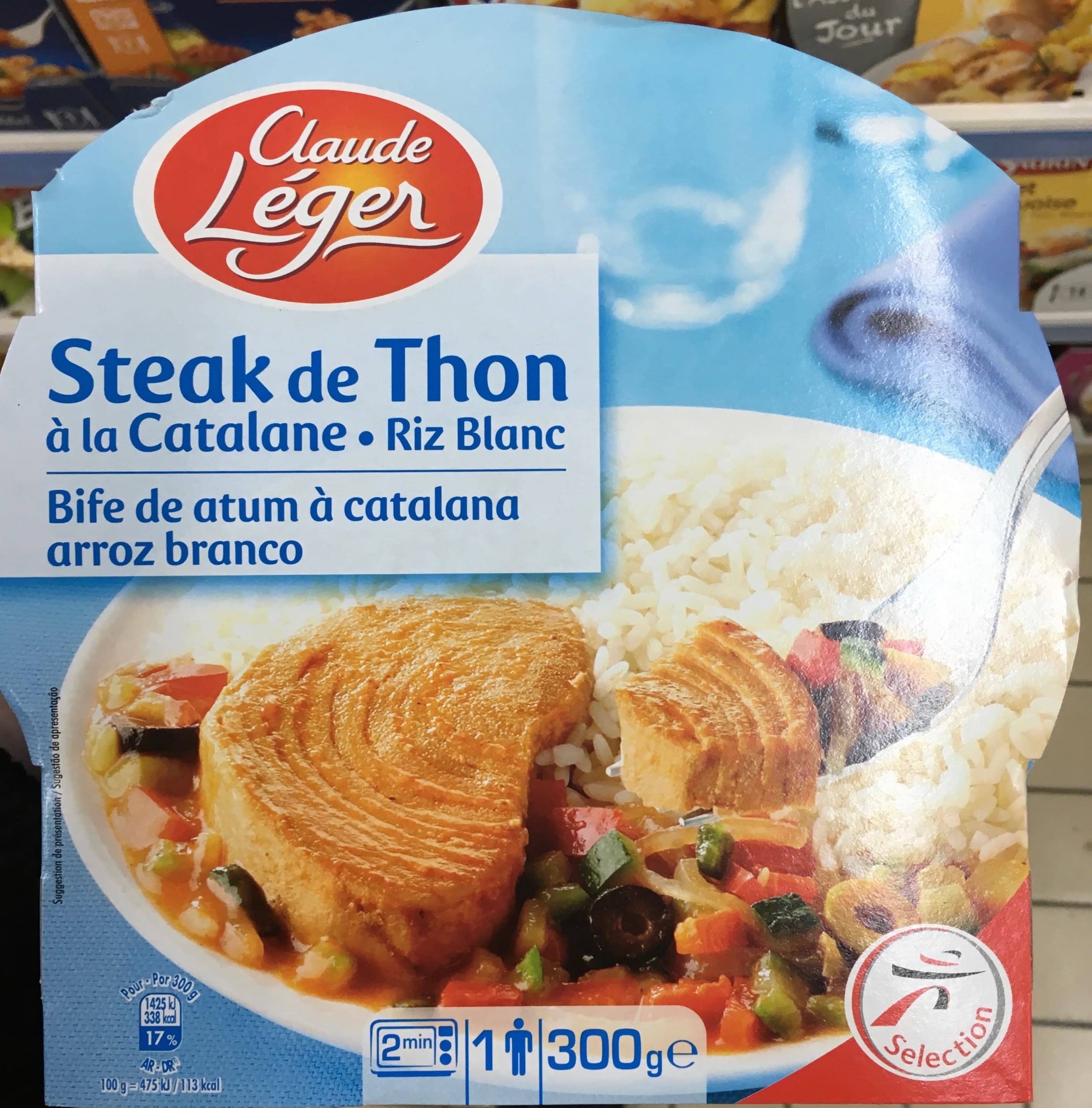 Claude Léger Steak de Thon à la Catalane Riz Blanc packshot