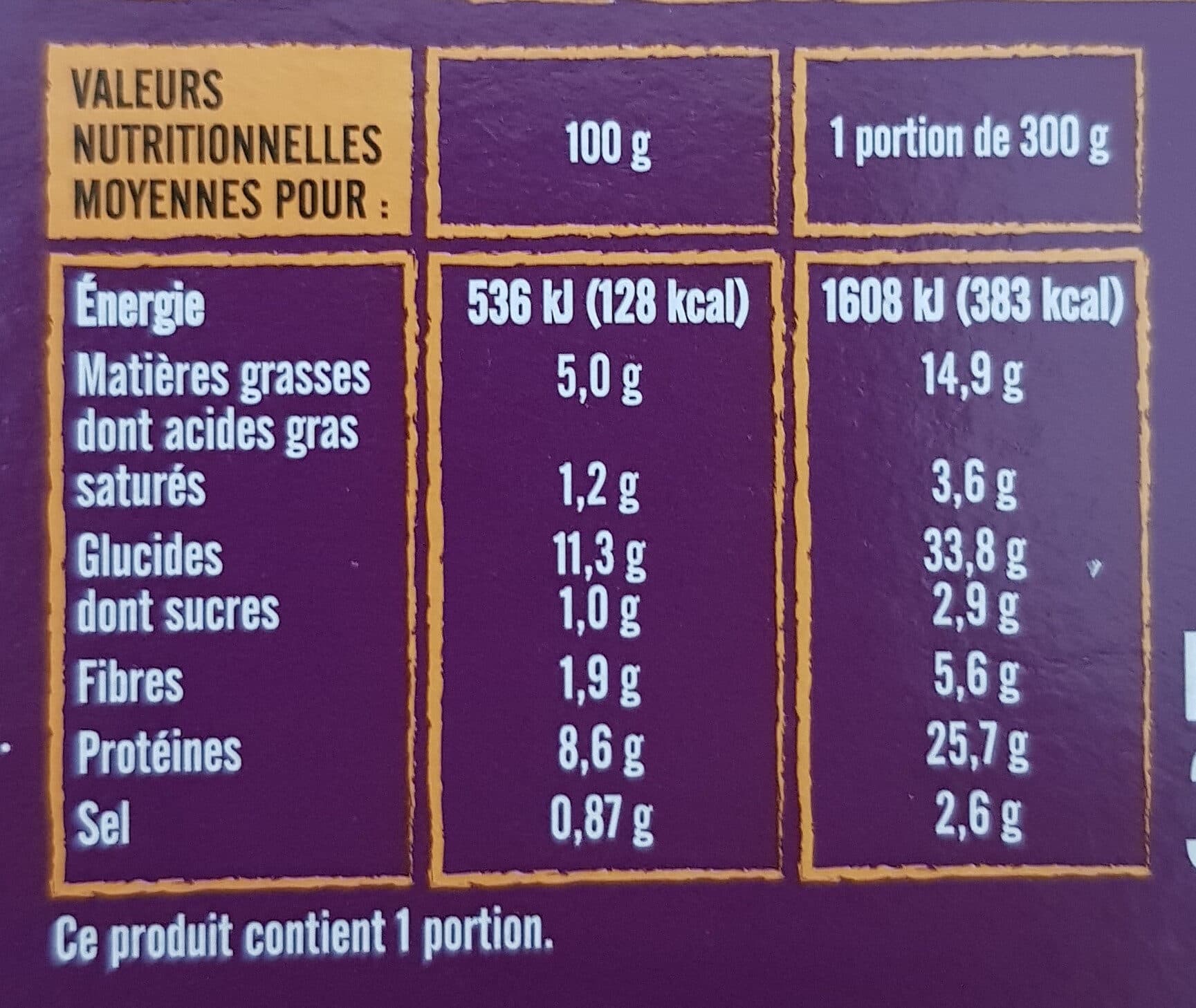 Claude leger Couscous à la marocaine packshot