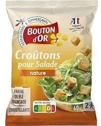 Bouton d'or Croutons salade saveur Nature 60g packshot
