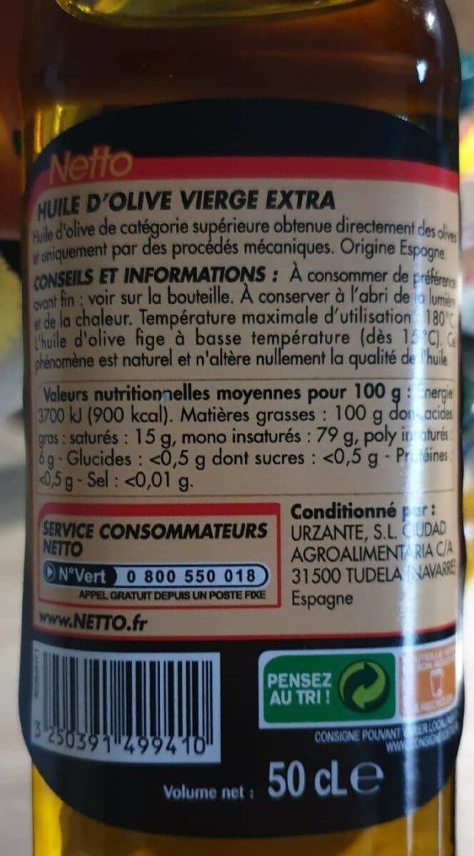 Netto Huile d'olive vierge extra 50 cl packshot