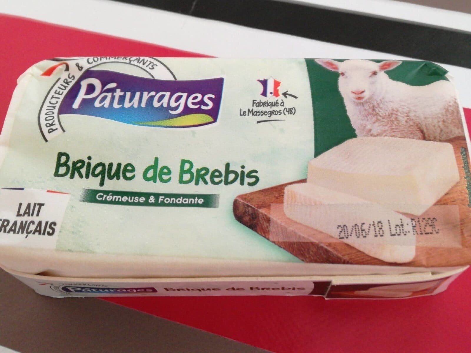Pâturages Brique de brebis 150g packshot