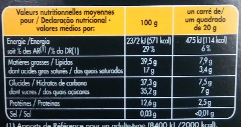 Intermarché Tablette bloc chocolat noir aux amandes entières - 200g packshot