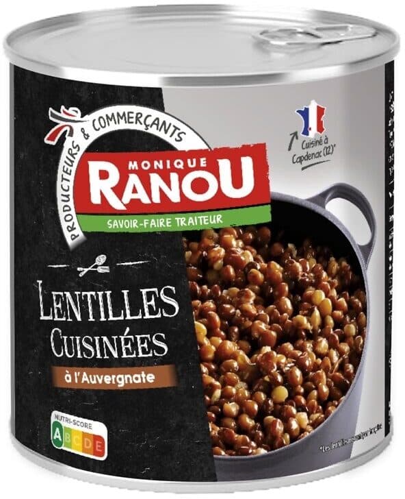 Claude Léger Lentilles cuisinées à l'auvergnate 820g packshot