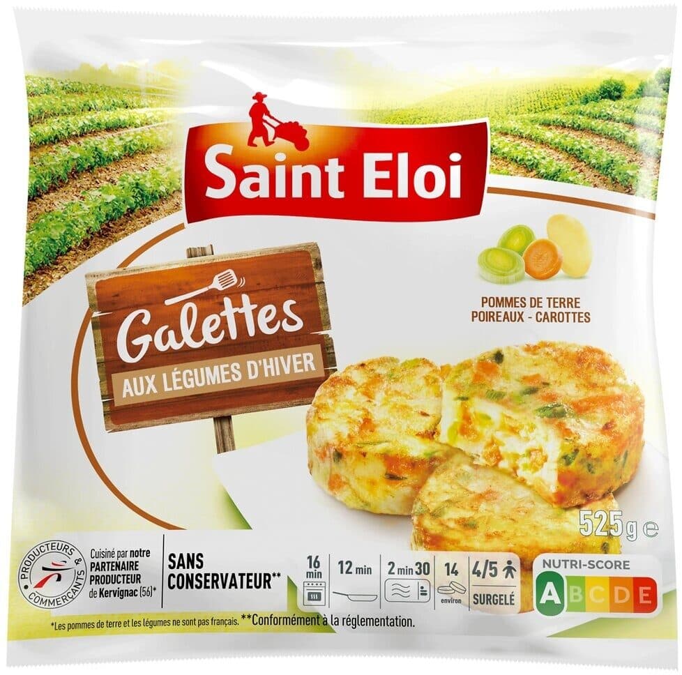 Saint eloi Galettes légumes du soleil/hiver packshot