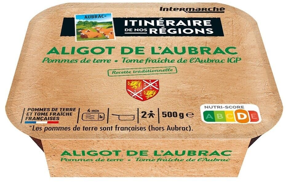 Itineraire de nos régions ALIGOT DE L'AUBRAC 500g packshot