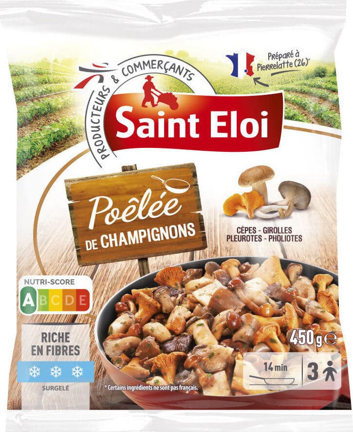 Saint eloi Poelee de champignons cuisinée 450g packshot