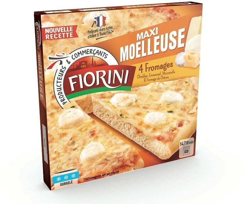 Fiorini Pizza Maxi Gourmande Fromages surgelée 600g packshot