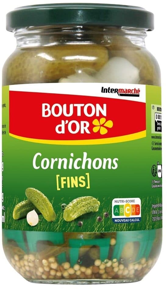 BOUTON d'OR Cornichons fins bo 360g packshot
