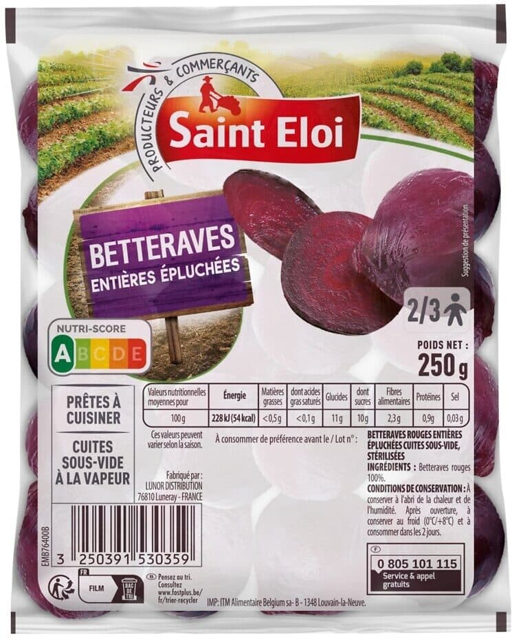 Saint eloi Betteraves rouges ent. eplu. 250g packshot