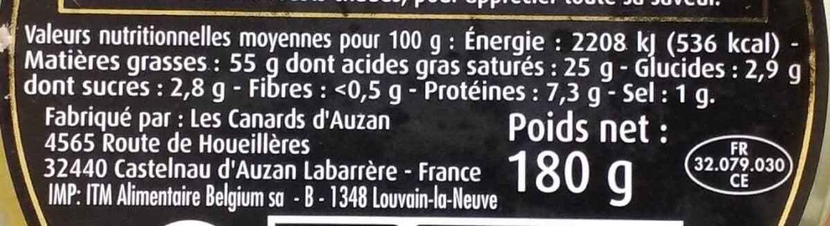 Guillaume Dunoy Foie gras de canard entier mi cuit aromatisÃ© au JuranÃ§on packshot