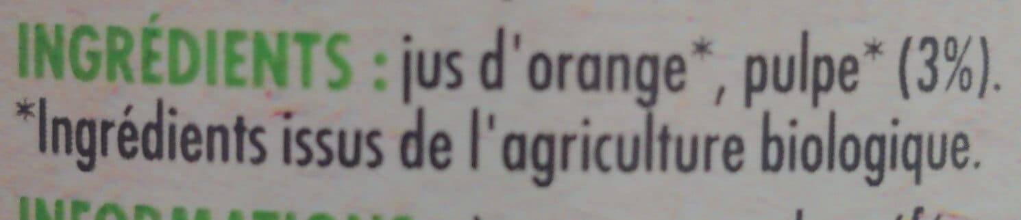 Paquito Pur jus orange avec pulpe bio pet 1l packshot
