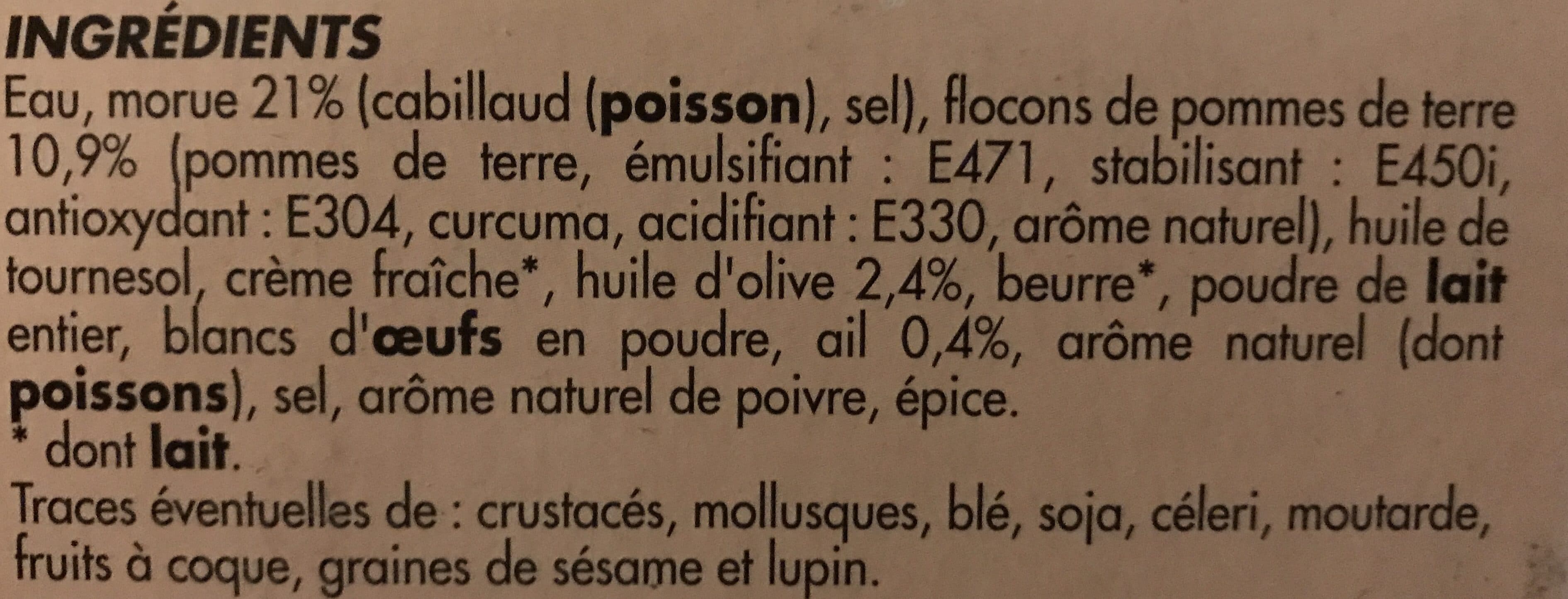 Netto Brandade de morue (MSC) kg packshot