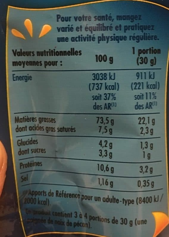 Bouton d'or Noix de pécan grillées et salées packshot